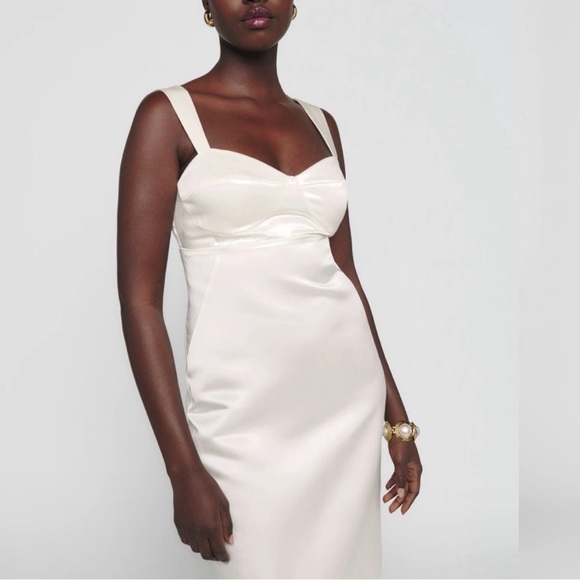 NWT Reformation Wedding Dress | Floor Length Maxi | Bridal | Ivory | Size 2 - Picture 2 of 8